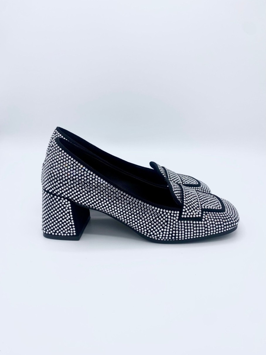 Schuhe Munich Shoebar | Sparkle High Loafer Black