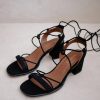 Schuhe Munich Shoebar | Sophie Suede Black Sandal