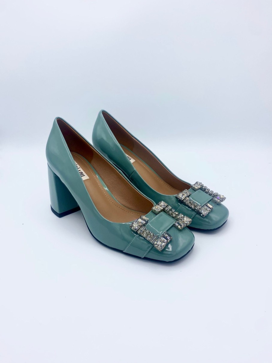 Schuhe Munich Shoebar | Sky Blue Crystal Pump