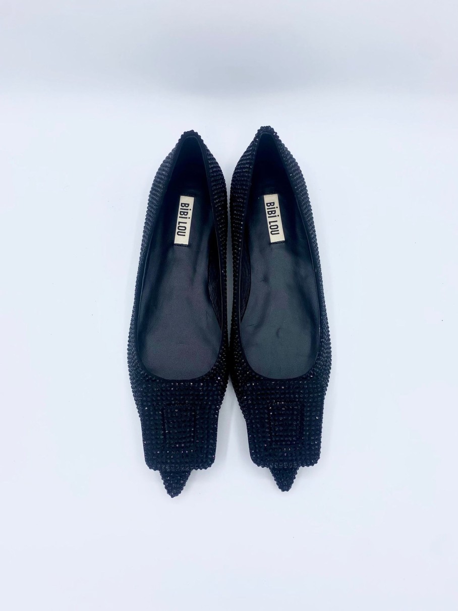 Schuhe Munich Shoebar | Ballerina Hanover Black Sparkle