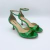 Schuhe Munich Shoebar | Petrina Metallic Heel Green