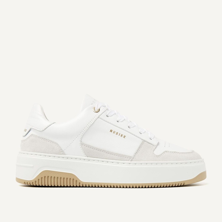 Schuhe Munich Shoebar | Basket Court White Combi Sneaker