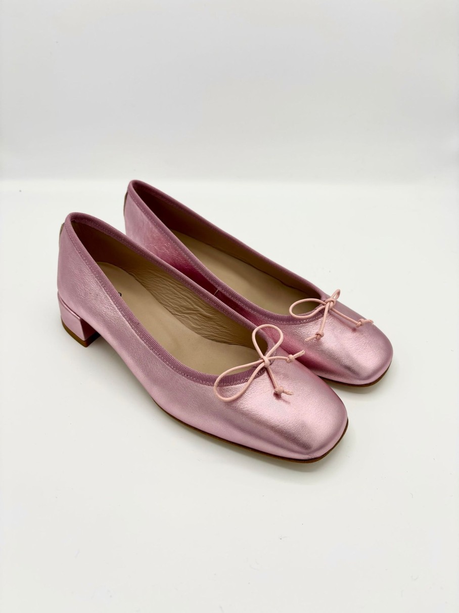 Schuhe Munich Shoebar | Andora Ballerina Metallic Rose