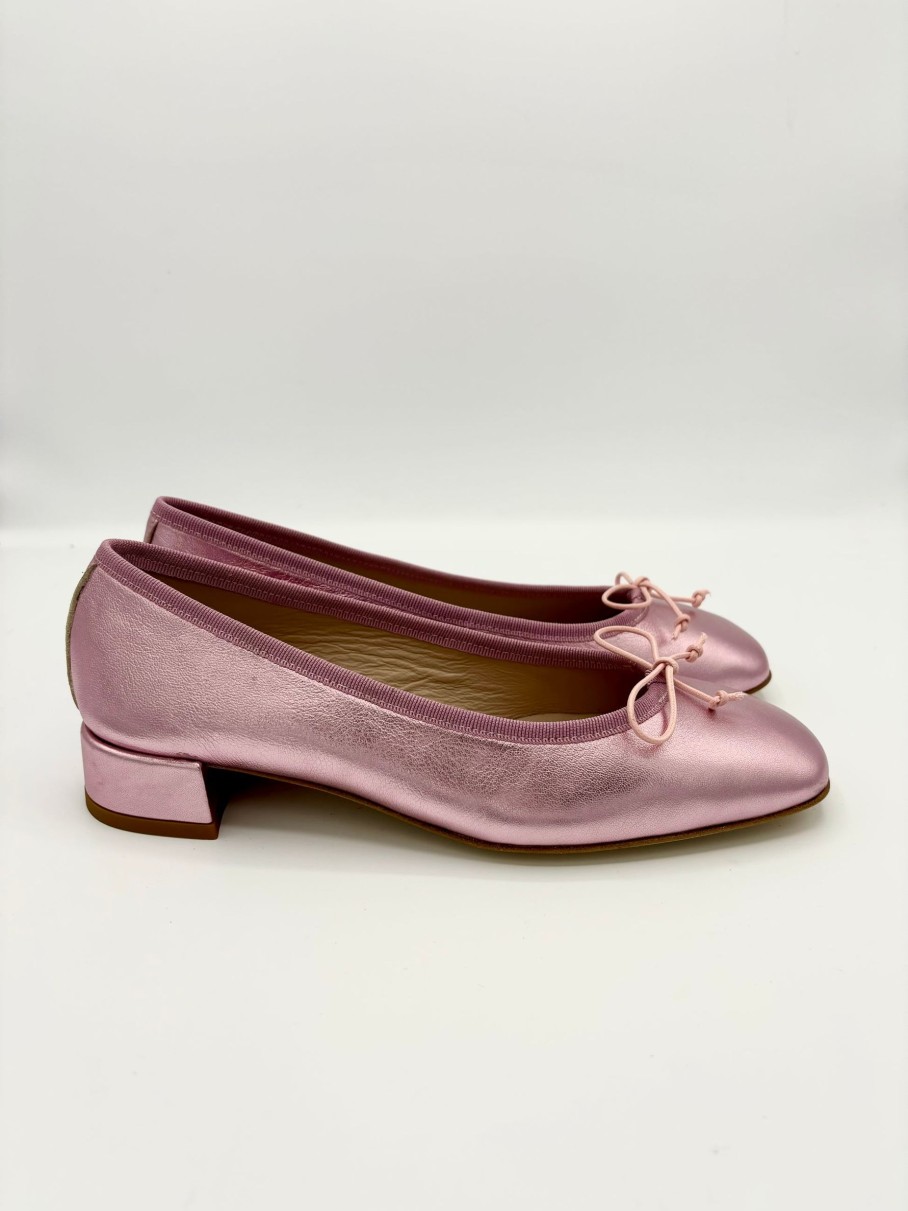 Schuhe Munich Shoebar | Andora Ballerina Metallic Rose