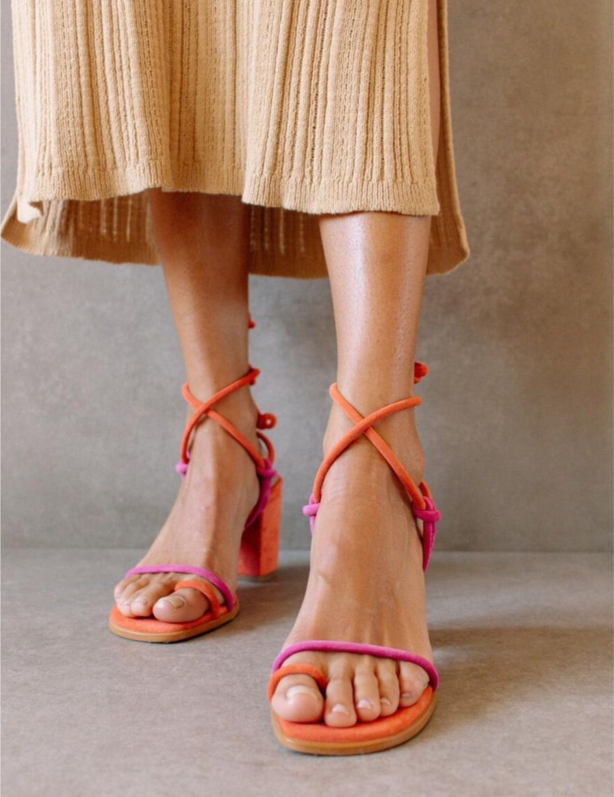 Schuhe Munich Shoebar | Grace Magenta Orange Sandal