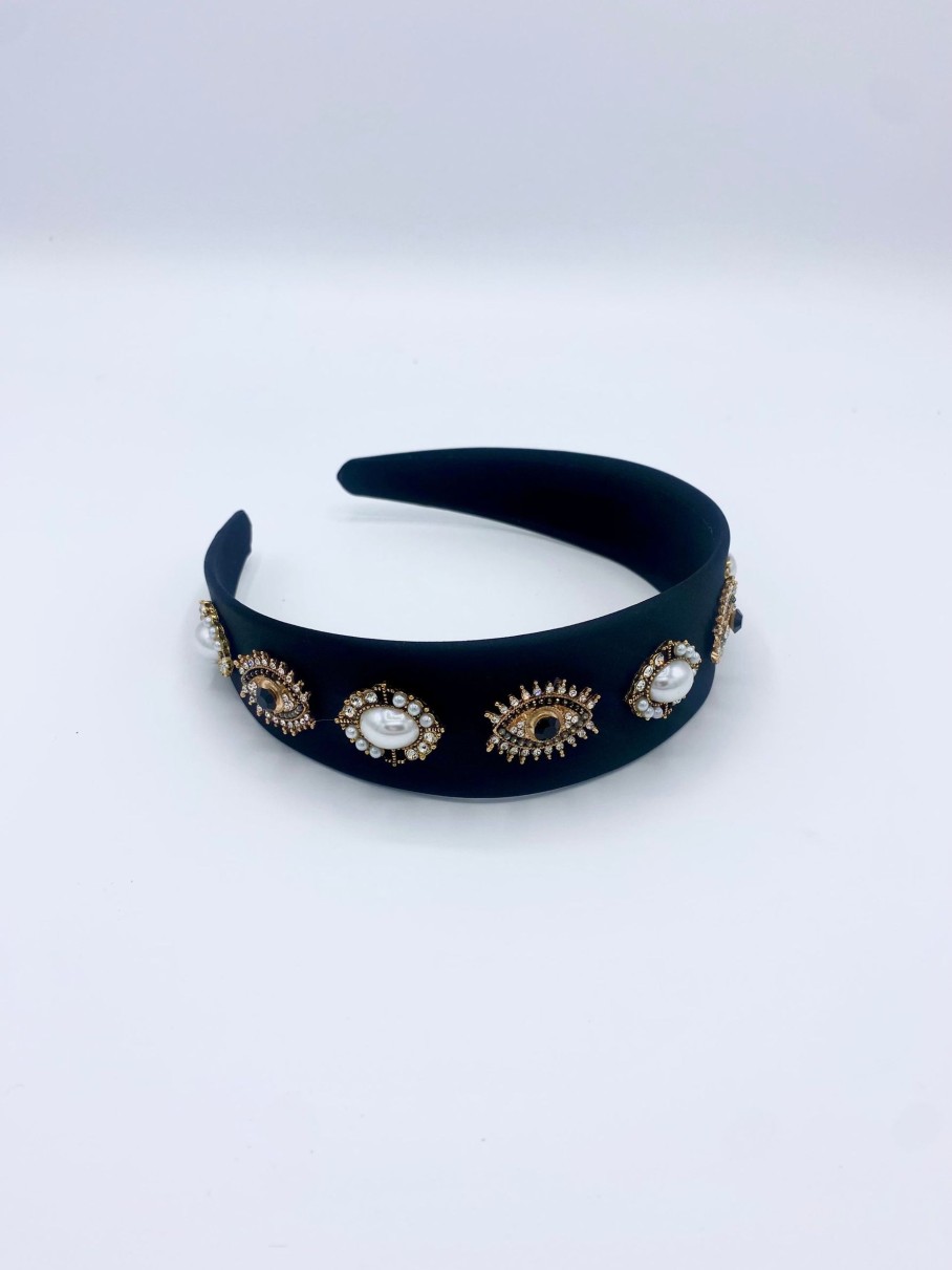 Accessoires Munich Shoebar | Headband Eyes And Pearls