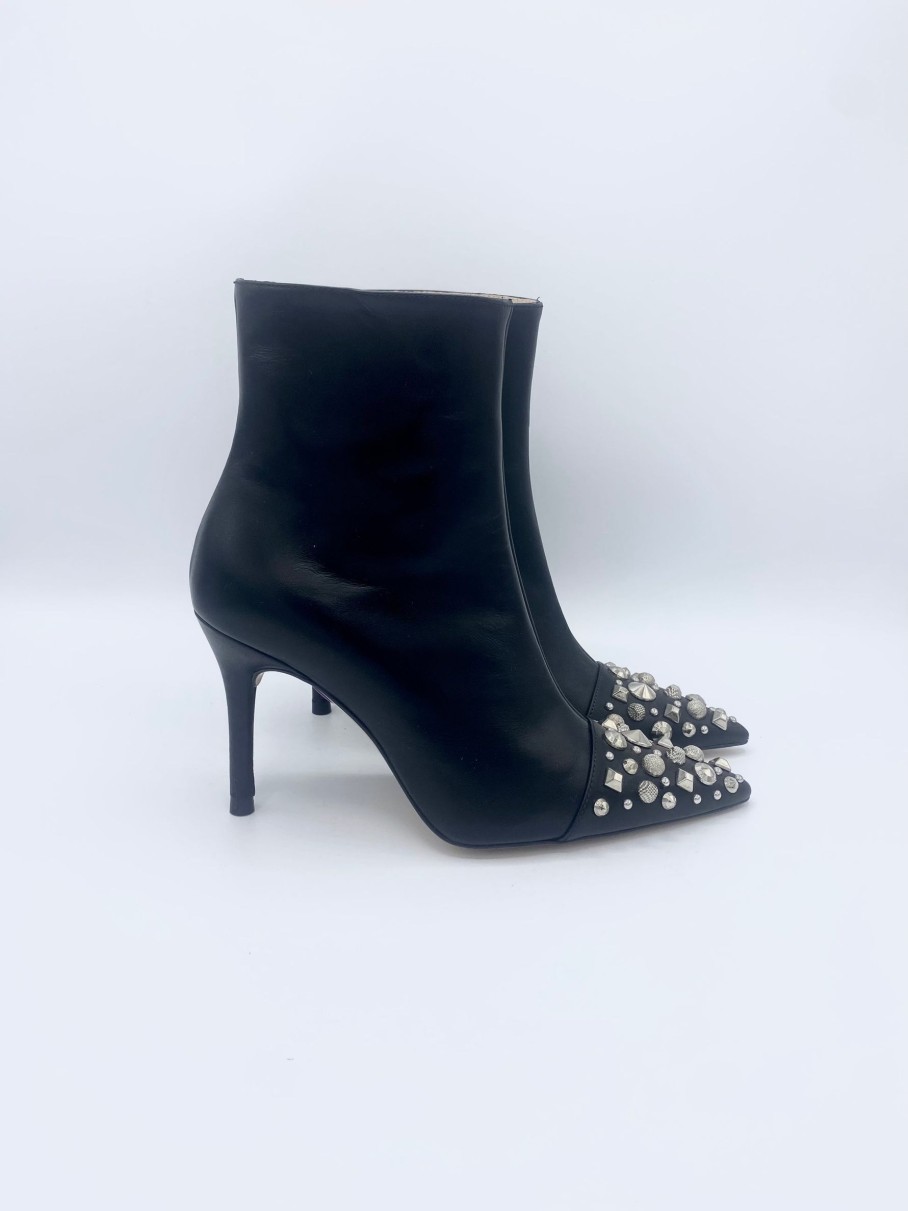 Schuhe Munich Shoebar | Sandar Ankle Boot Black Studs