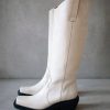 Schuhe Munich Shoebar | Cattle Ivory Cream Western Boot