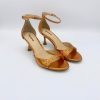 Schuhe Munich Shoebar | Petrina Metallic Heel Orange