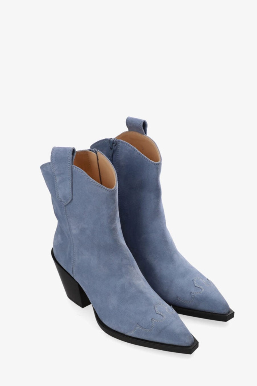 Schuhe Munich Shoebar | Cph238 Western Boot Suede Cloud