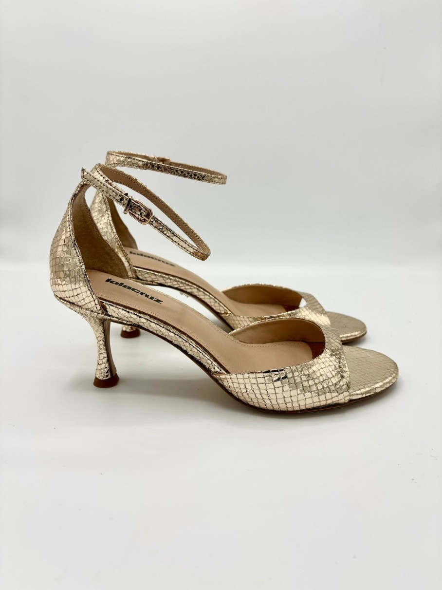 Schuhe Munich Shoebar | Petrina Metallic Heel Gold