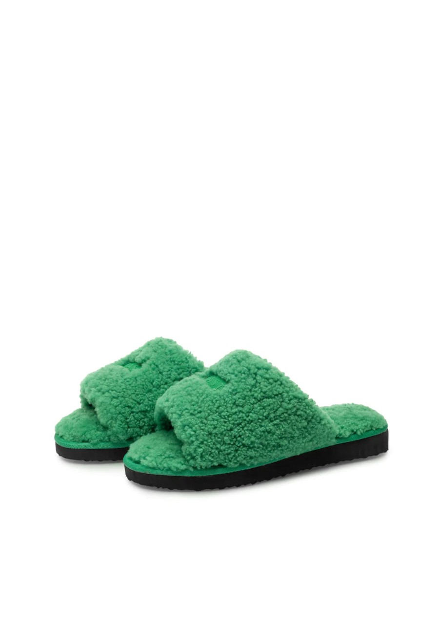 Schuhe Munich Shoebar | Fur Slipper Green