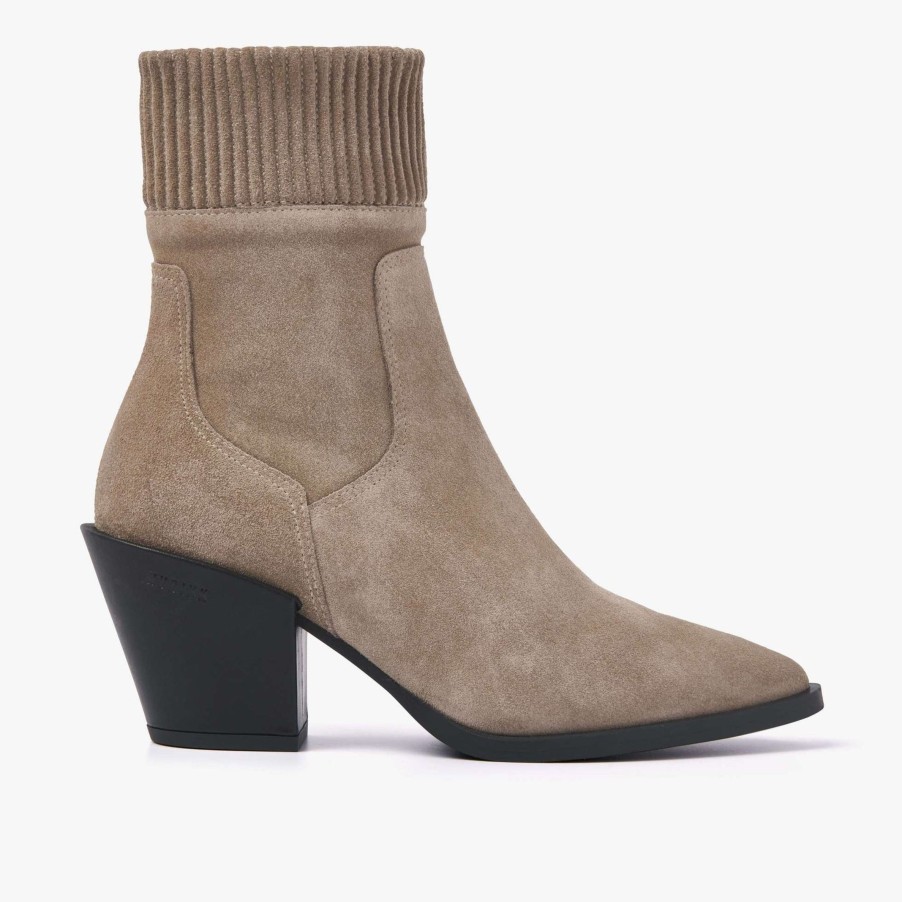 Schuhe Munich Shoebar | Romee Rock Taupe Western Boot