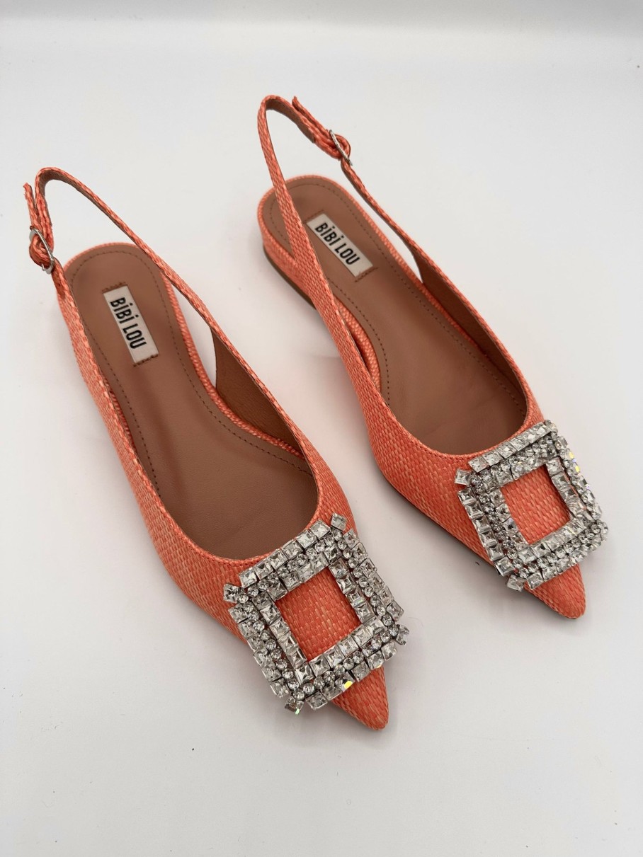 Schuhe Munich Shoebar | Crystal Heel Rafia Orange