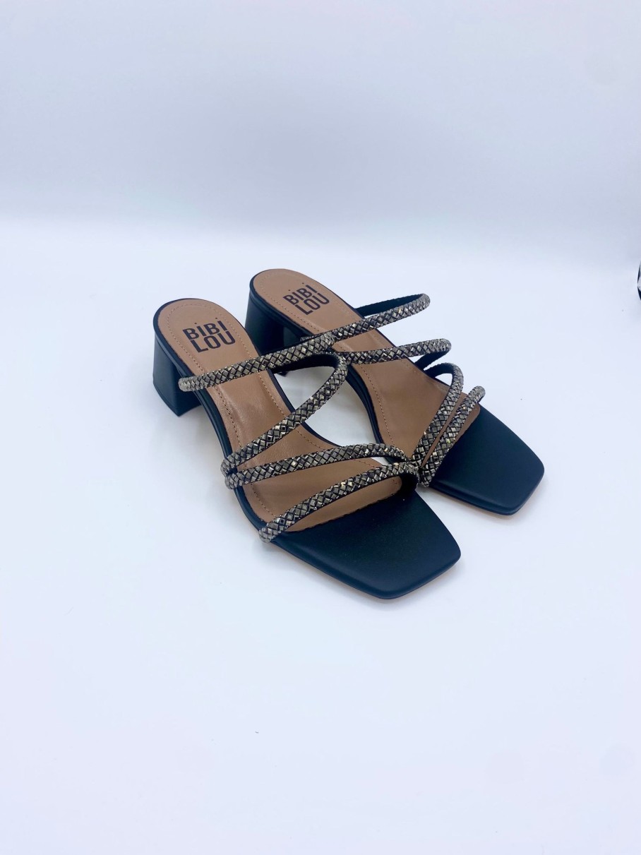 Schuhe Munich Shoebar | Black Glitter Sandal