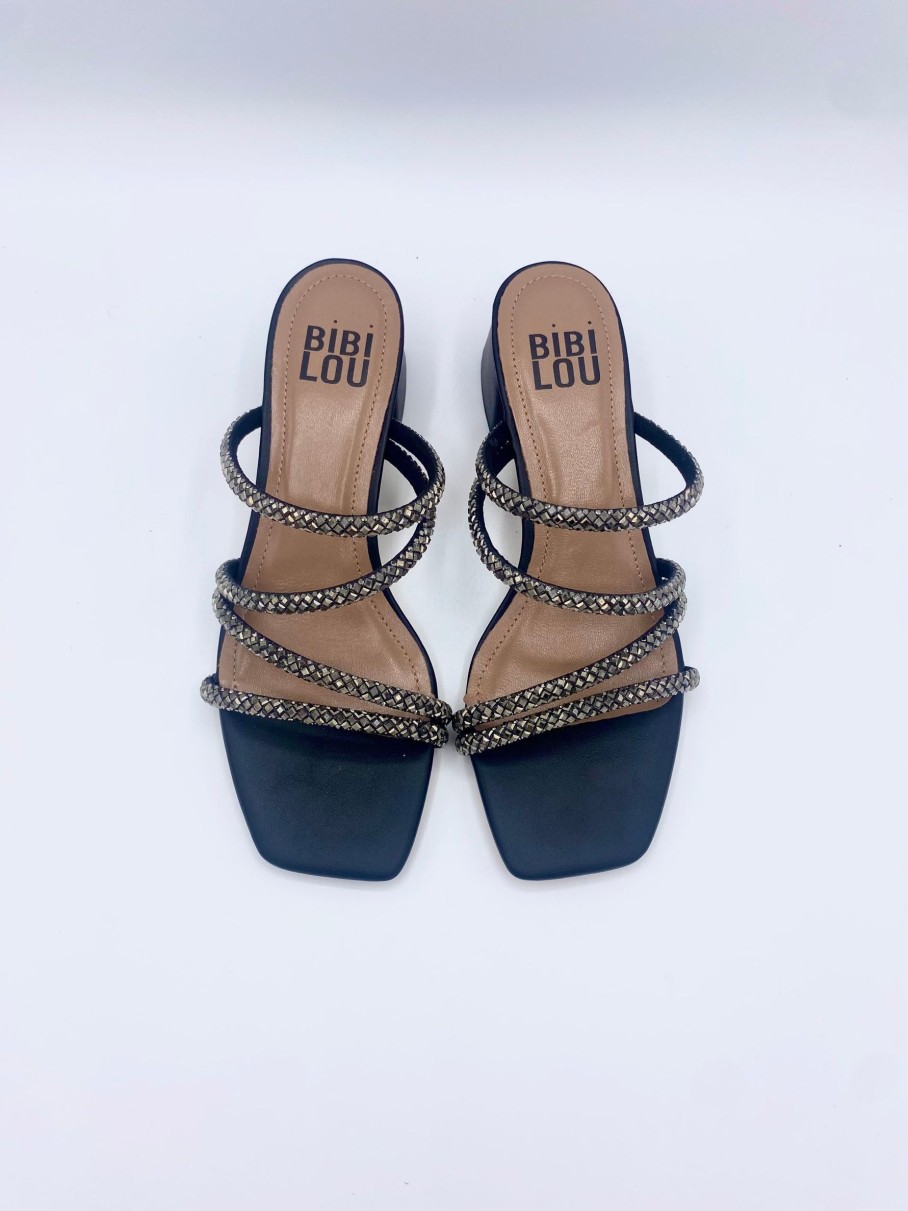 Schuhe Munich Shoebar | Black Glitter Sandal