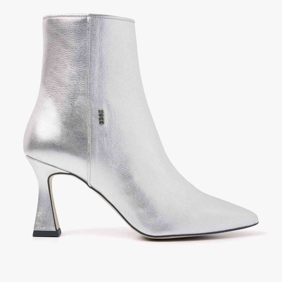 Schuhe Munich Shoebar | Ace Yada Stiletto Metallic Silver