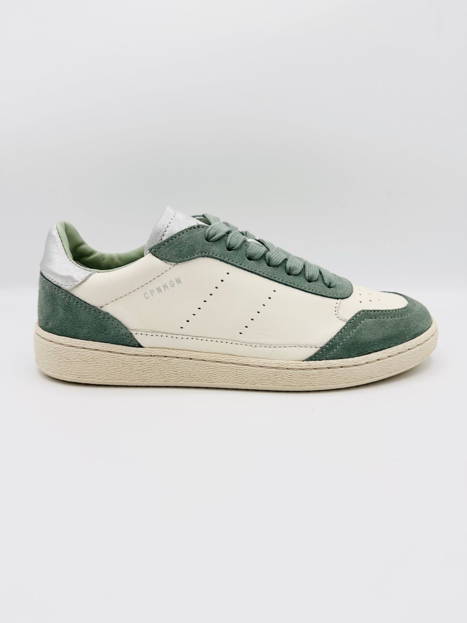 Schuhe Munich Shoebar | Cph255 Leather Sneaker Cream Sage