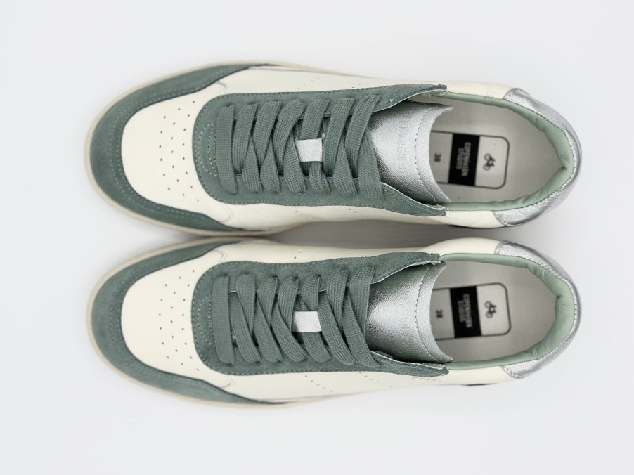 Schuhe Munich Shoebar | Cph255 Leather Sneaker Cream Sage