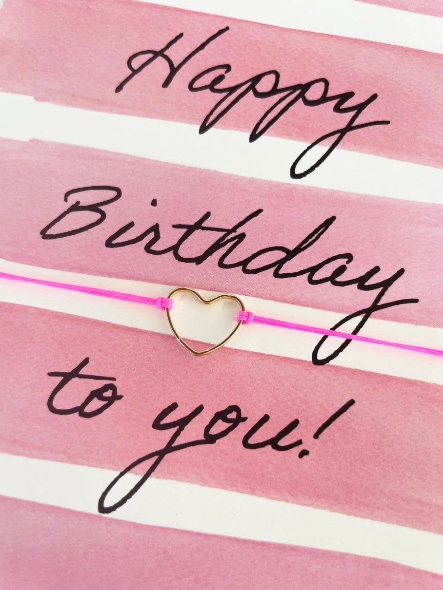 Accessoires Munich Shoebar | Bracelet-Card: Happy Birthday