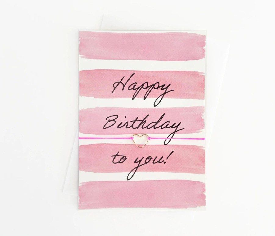 Accessoires Munich Shoebar | Bracelet-Card: Happy Birthday