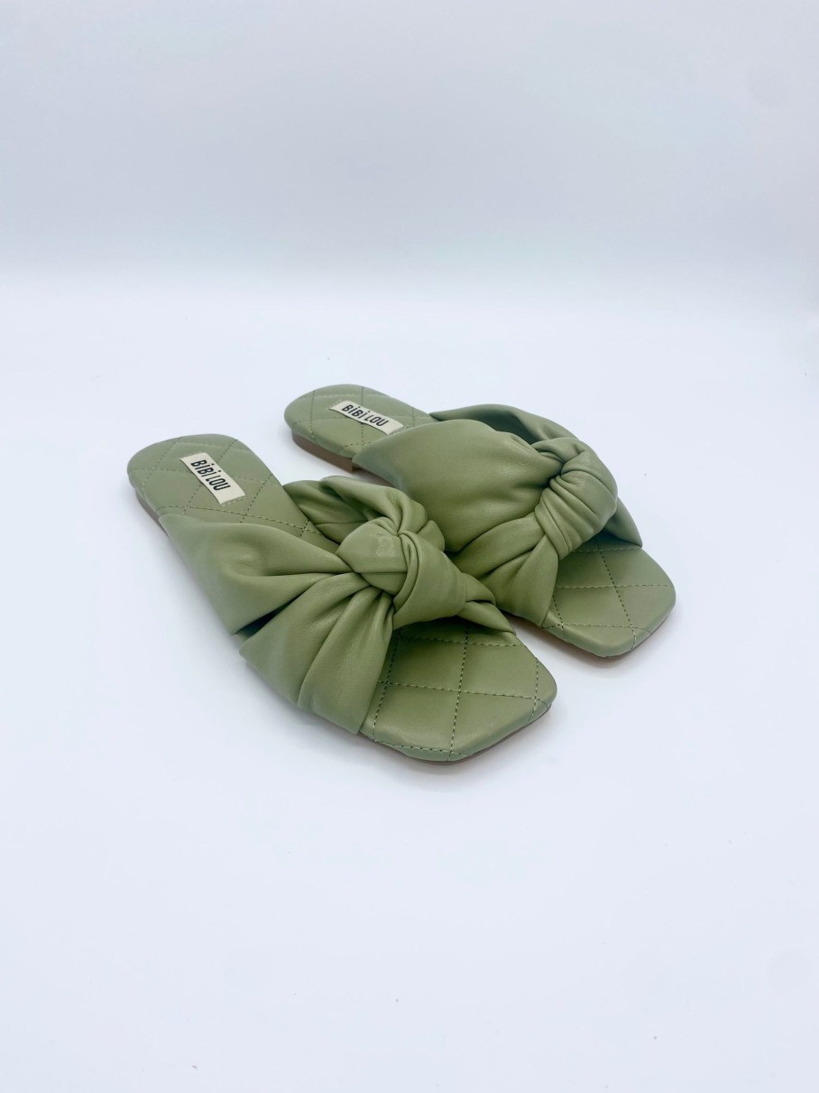 Schuhe Munich Shoebar | Flat Knot Sandal Olive