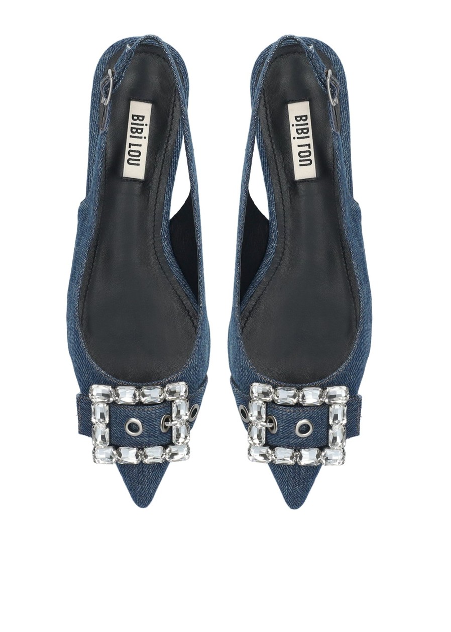 Schuhe Munich Shoebar | Mia Denim Slingback Ballerina