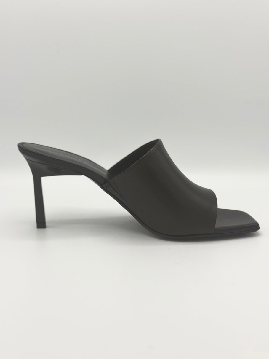 Schuhe Munich Shoebar | Leather Mule Heel Ck Black