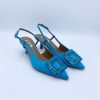 Schuhe Munich Shoebar | Crystal Satin Heel Azul