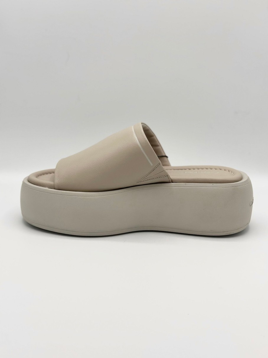 Schuhe Munich Shoebar | Chunky Flatform Slide Stony Beige