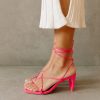 Schuhe Munich Shoebar | Bellini Neon Pink Leather Sandal