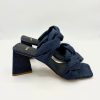 Schuhe Munich Shoebar | Triangle Twist Sandals Blue Denim