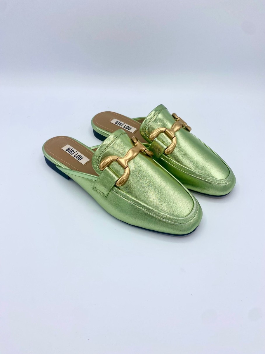 Schuhe Munich Shoebar | Molly Metallic Green Mule