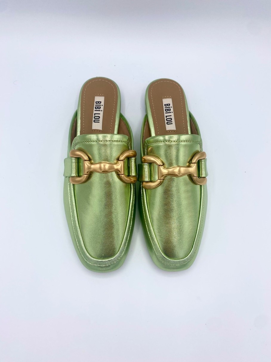 Schuhe Munich Shoebar | Molly Metallic Green Mule