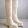 Schuhe Munich Shoebar | Katiuska Ivory Leather Boot