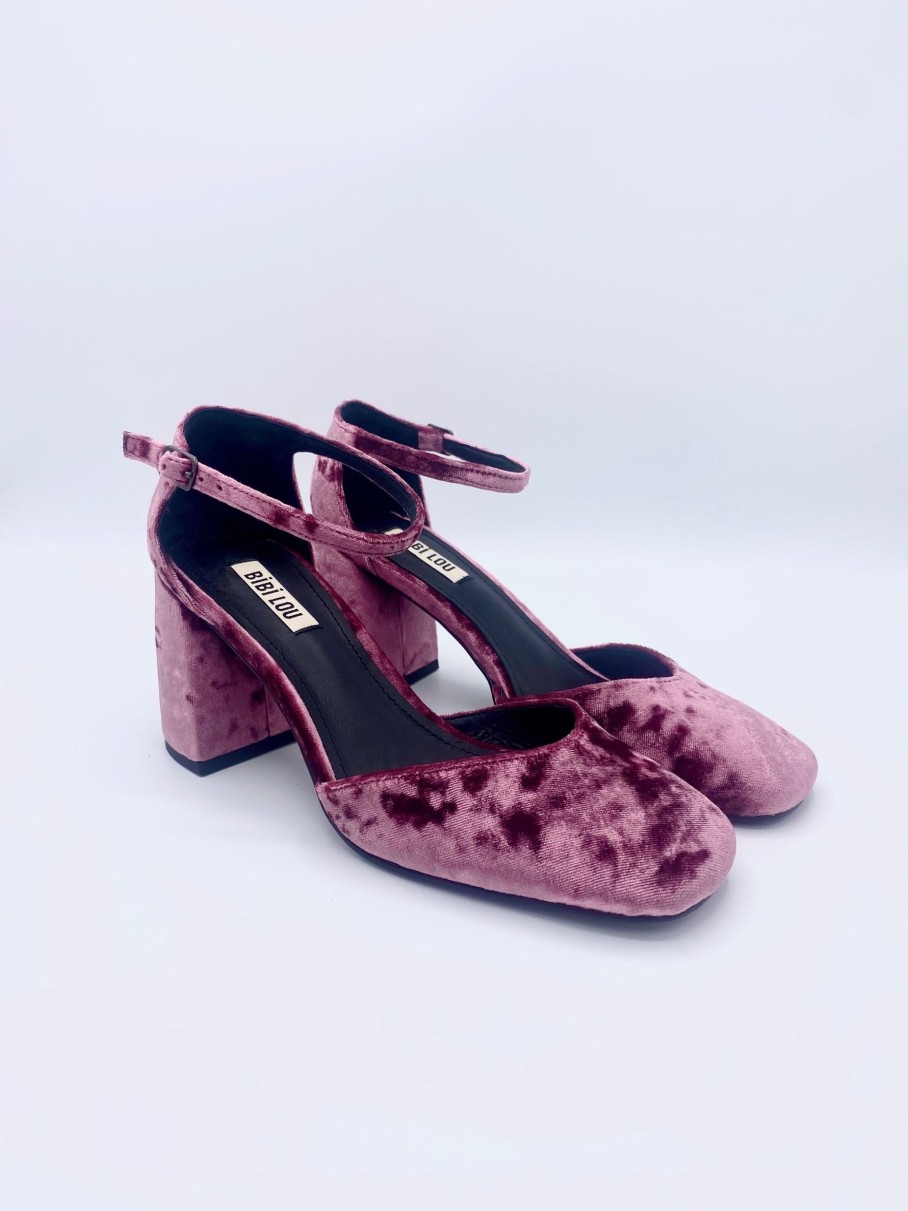 Schuhe Munich Shoebar | Emily Pump Pink Velvet