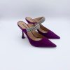 Schuhe Munich Shoebar | Bofu Glitter Heel Suede Mulberry