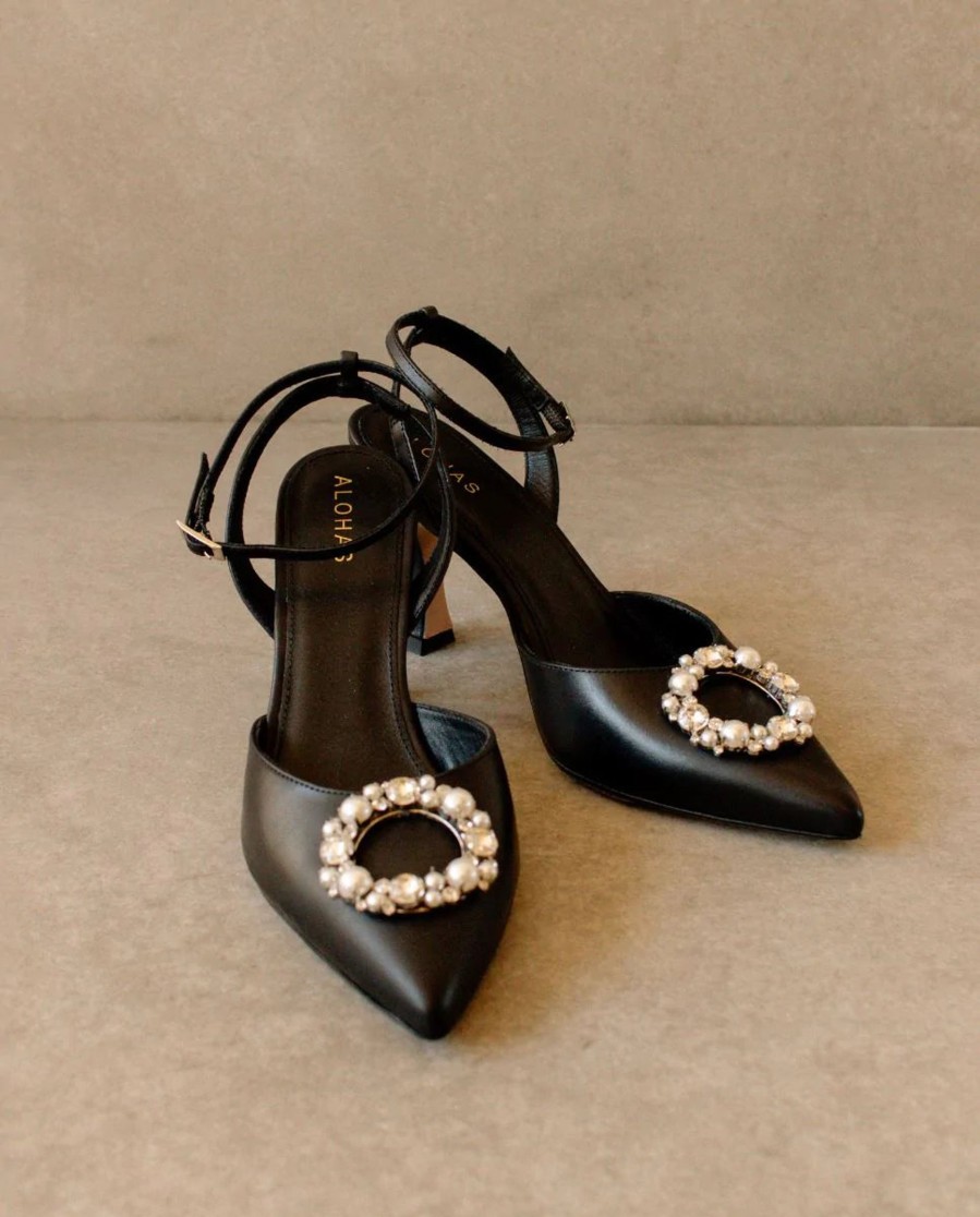 Schuhe Munich Shoebar | Cinderella Crystal Black Heel