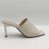 Schuhe Munich Shoebar | Leather Mule Heel Ck Off White