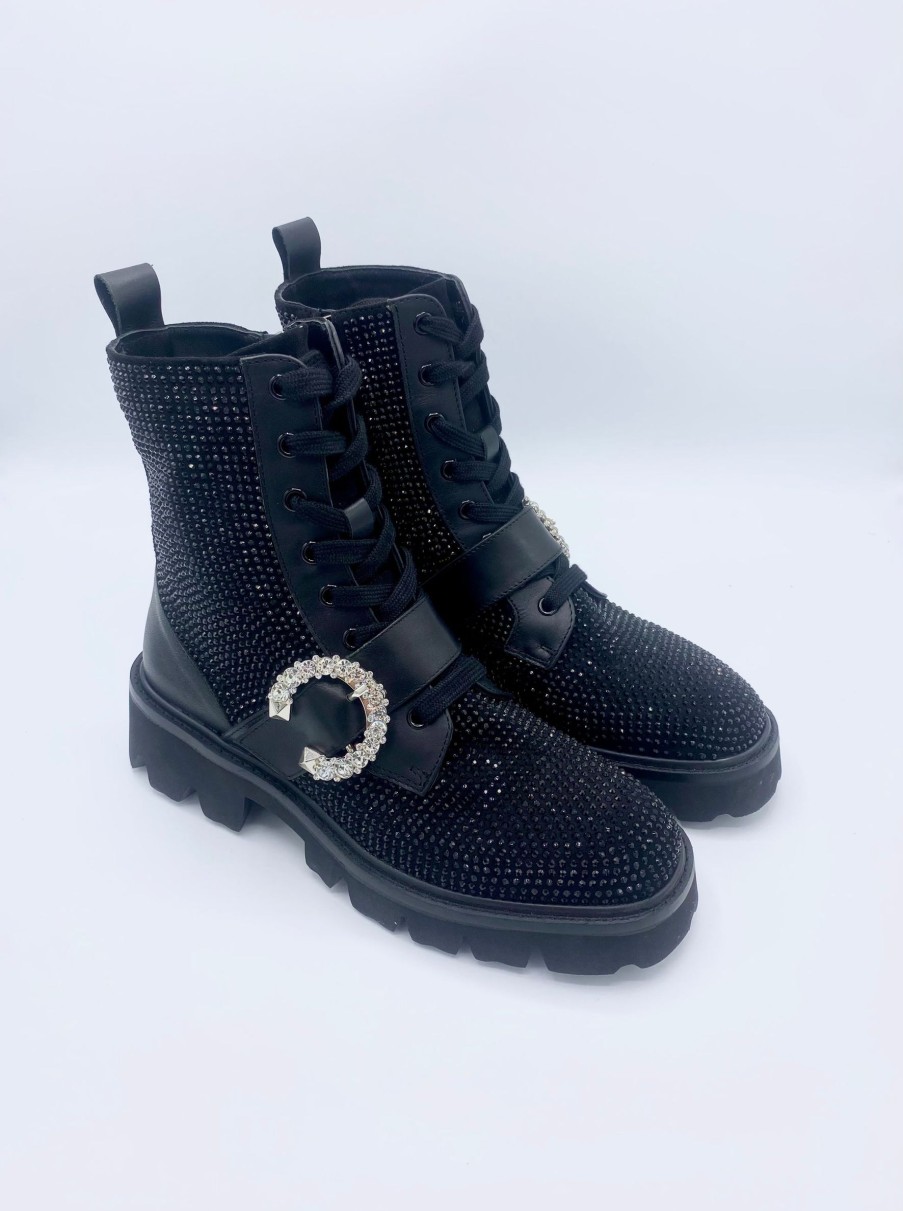 Schuhe Munich Shoebar | Fantastic Glitter Boots Black