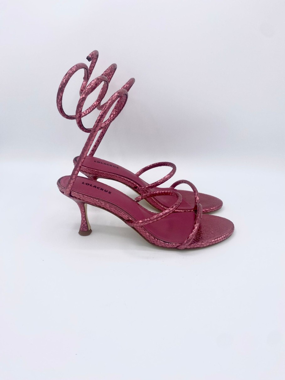 Schuhe Munich Shoebar | Brindisi Metallic Pink Heel