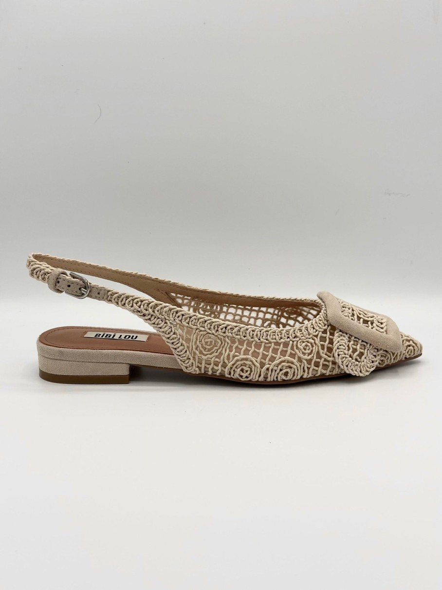 Schuhe Munich Shoebar | Macrame Slingback Ballerina Off White