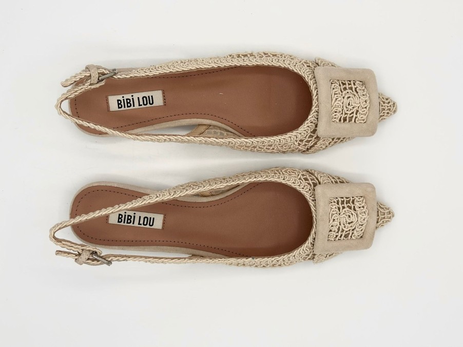 Schuhe Munich Shoebar | Macrame Slingback Ballerina Off White