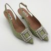 Schuhe Munich Shoebar | Crystal Heel Rafia Pistachio