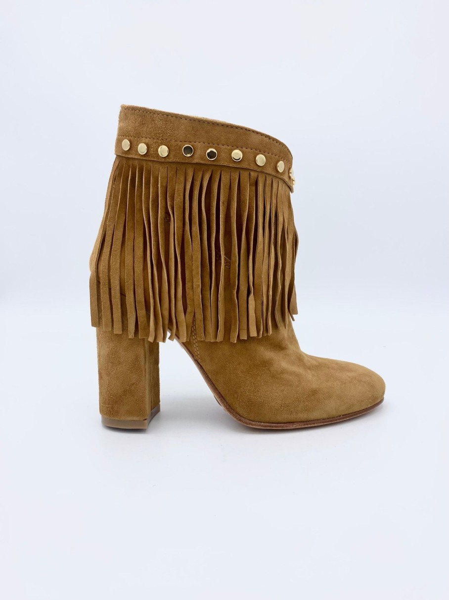 Schuhe Munich Shoebar | Suede Ankle Boot Fringes