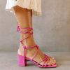 Schuhe Munich Shoebar | Paloma Pink Suede Sandal