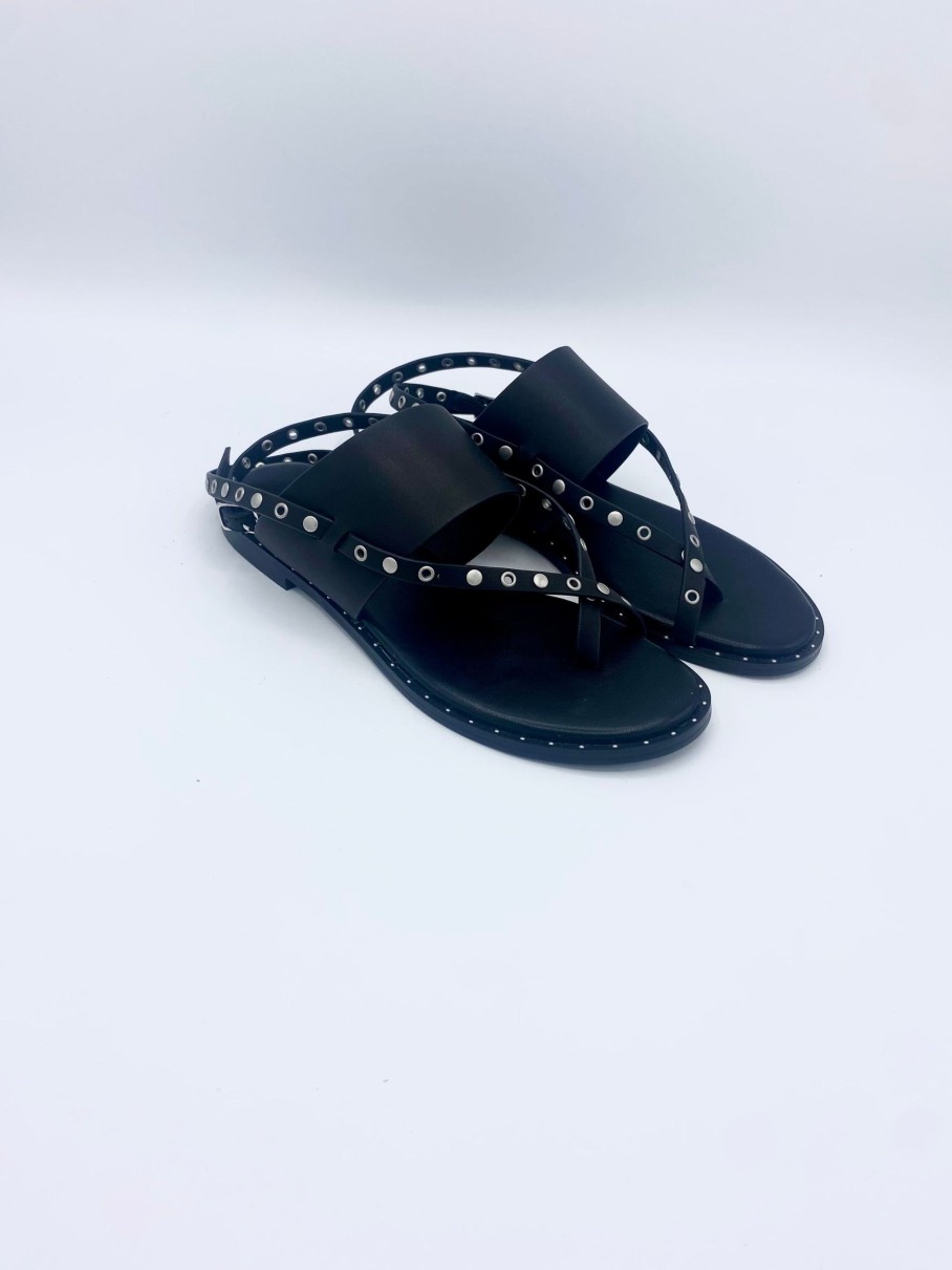 Schuhe Munich Shoebar | Black Strap Sandal