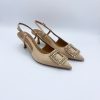 Schuhe Munich Shoebar | Crystal Satin Heel Nude