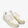 Schuhe Munich Shoebar | Cph75 Leather Mix White Yellow Sneaker