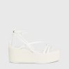 Schuhe Munich Shoebar | Plateau Wedge Sandal White